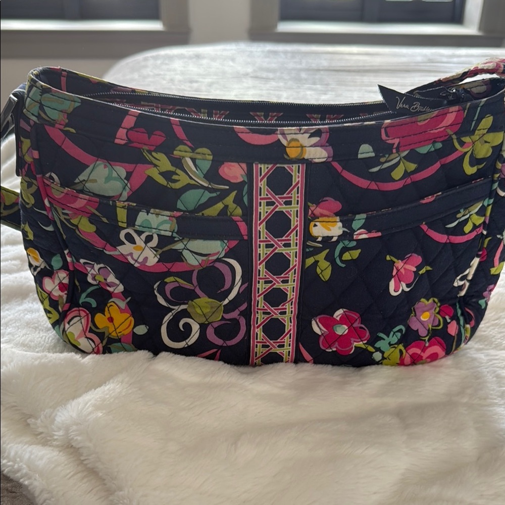 Vera Bradley Floral Quilted Women's Bag - Black and Pink